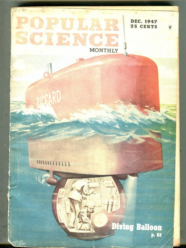 Popular Science Magazine December 1947 Diving Balloon 063017nonjhe