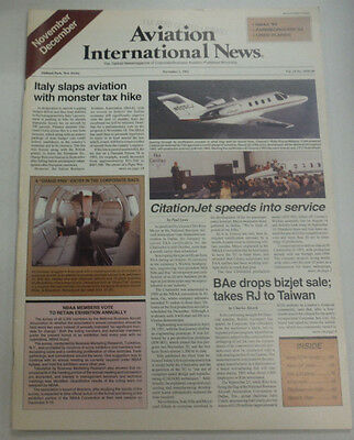 Aviation International News Magazine Italy Aviation November 1992 FAL 061715R