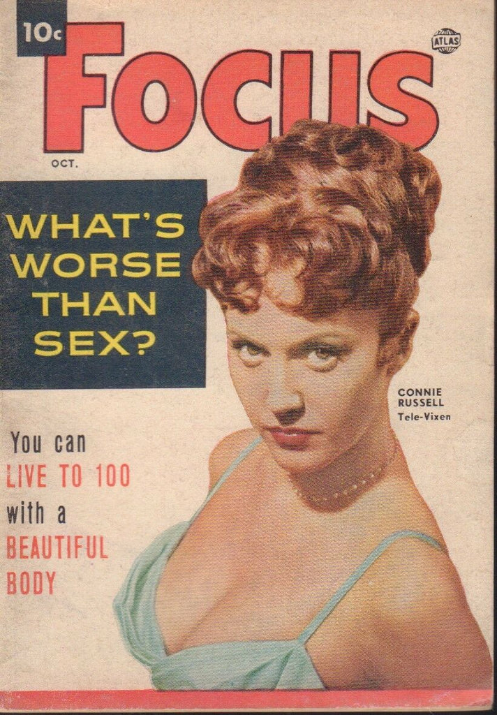 Focus Digest October 1954 Connie Russell Cheesecake Pin Up 091318AME2