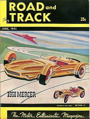 Road And Track Magazine June 1951 Mercer EX 083016jhe