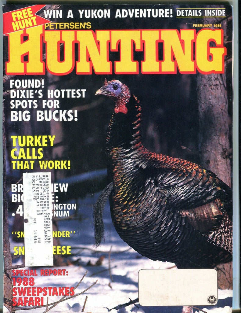 Petersen's Hunting Magazine February 1989 EX w/ML 051017nonjhe