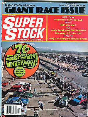 Super Stock & Drag Illustrated Magazine Giant Race Issue May 1976 VGEX 021716jhe