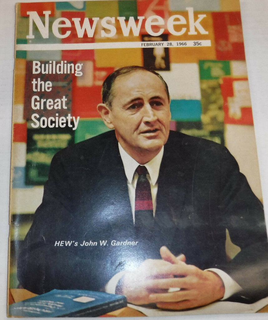 Newsweek Magazine John W. Gardner February 28, 1966 101116R