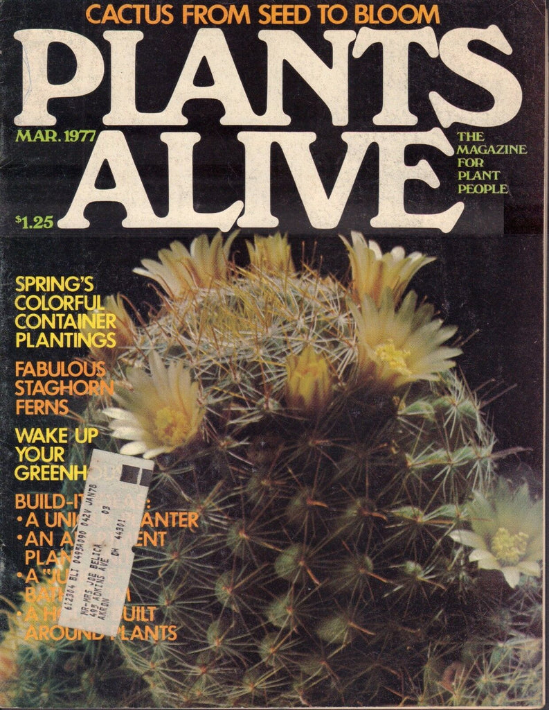 Plants Alive March 1977 Mammillarias Blook w/ML 100517DBE2