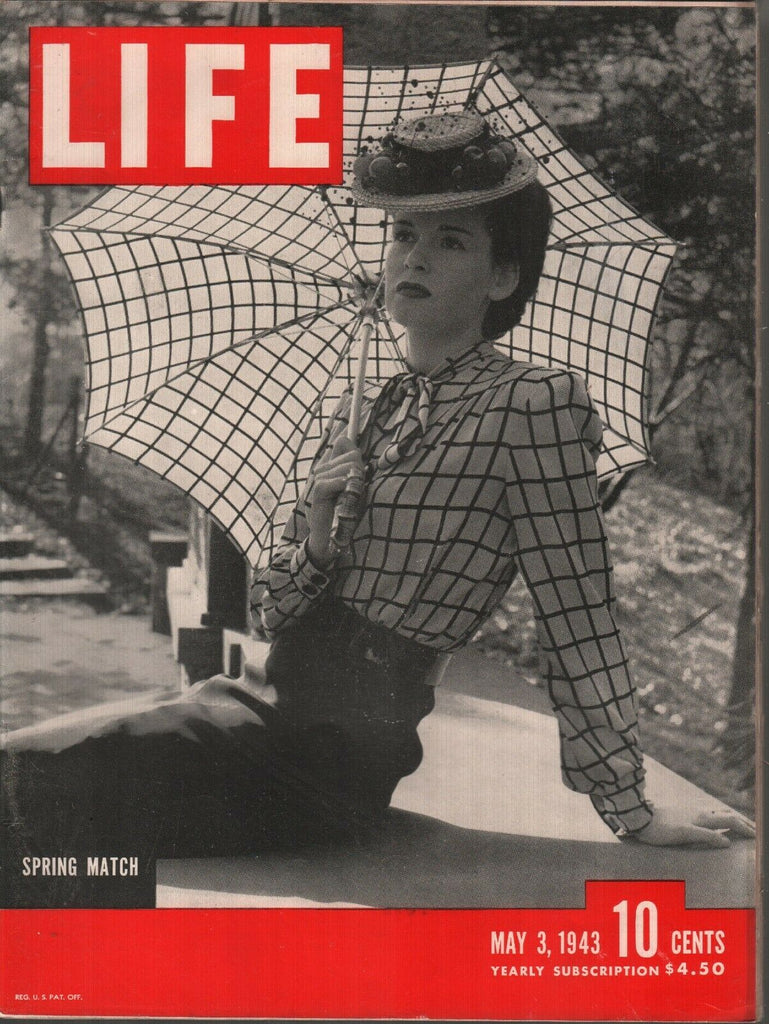 Life Magazine May 3 1943 Spring Match Vintage WWII Ads 082119AME