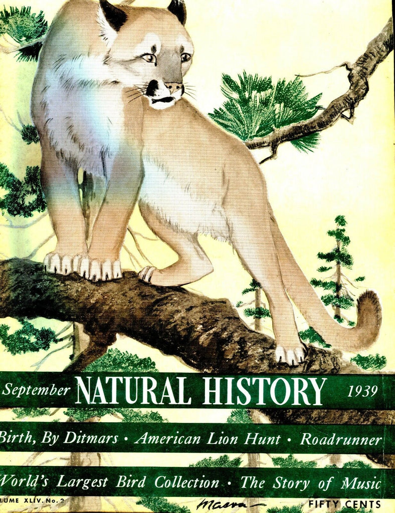 Natural History Magazine September 1939 VG No ML 020917jhe