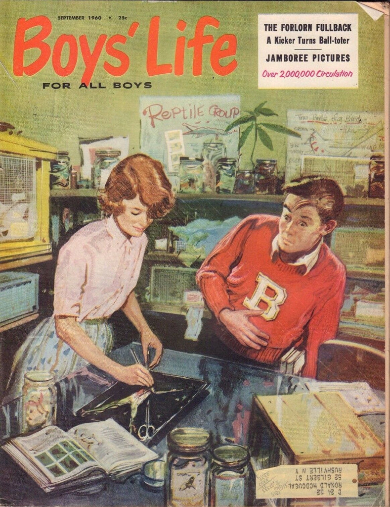 Boys Life September 1960 The Forlorn Fullback w/ML 011717DBE2