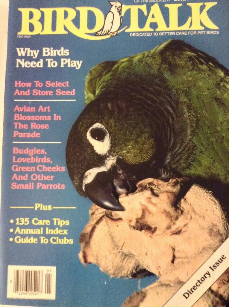 Bird Talk Magazine Why Birds Need To Play January 1989 081117nonrh