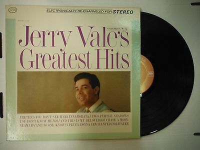 33 RPM Vinyl Jerry Vales Greatest Hits Columbia CS 8778 120814KME