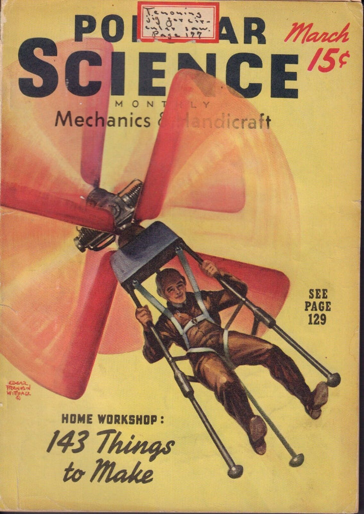 Popular Science Magazine March 1940 Home Workshop 102017nonjhe