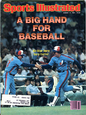 Sports Illustrated Magazine August 17 1981 Gary Carter EX 031516jhe