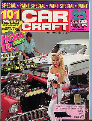 Car Craft Magazine April 1991 101 Paint Tips Disc Brakes VGEX 032816jhe