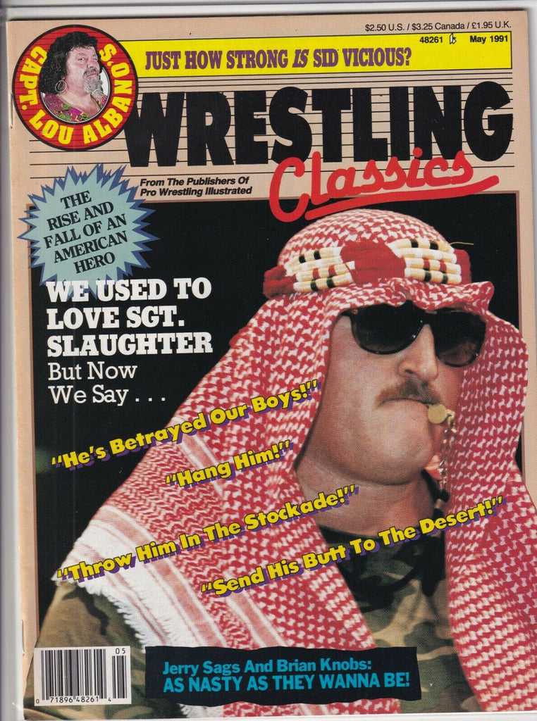 Wrestling Classics Sgt. Slaughter Lou Albano Jerry Sags May 1991 090919nonr