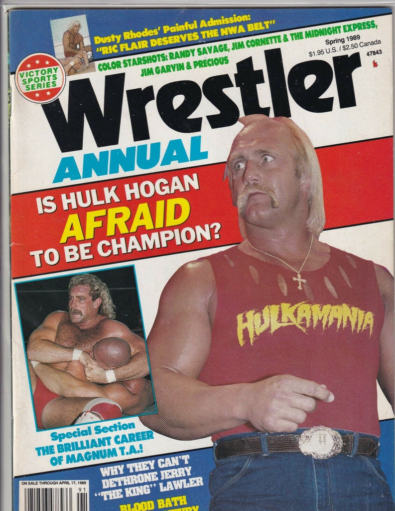 The Wrestler Annual Hulk Hogan Magnum T.A. Spring 1989 062419nonr