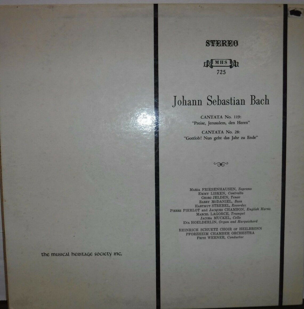 Johann Sebastian Bach Cantata No 119 Cantata No 28 MHS725 021217LLE