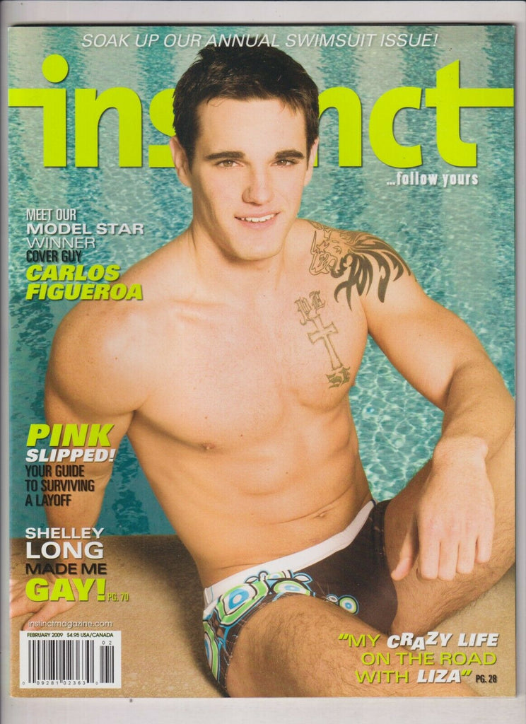 Instinct Gay Interest Carlos Figueroa Swimsuit Issue February 2009 030420nonr