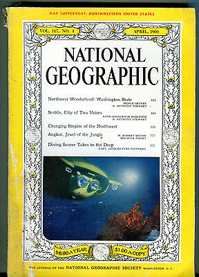 National Geographic Magazine April 1960 Washington State VG 041416jhe