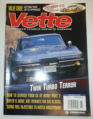 Vette Magazine How To Service Your C5 At Home June 1998 031215R