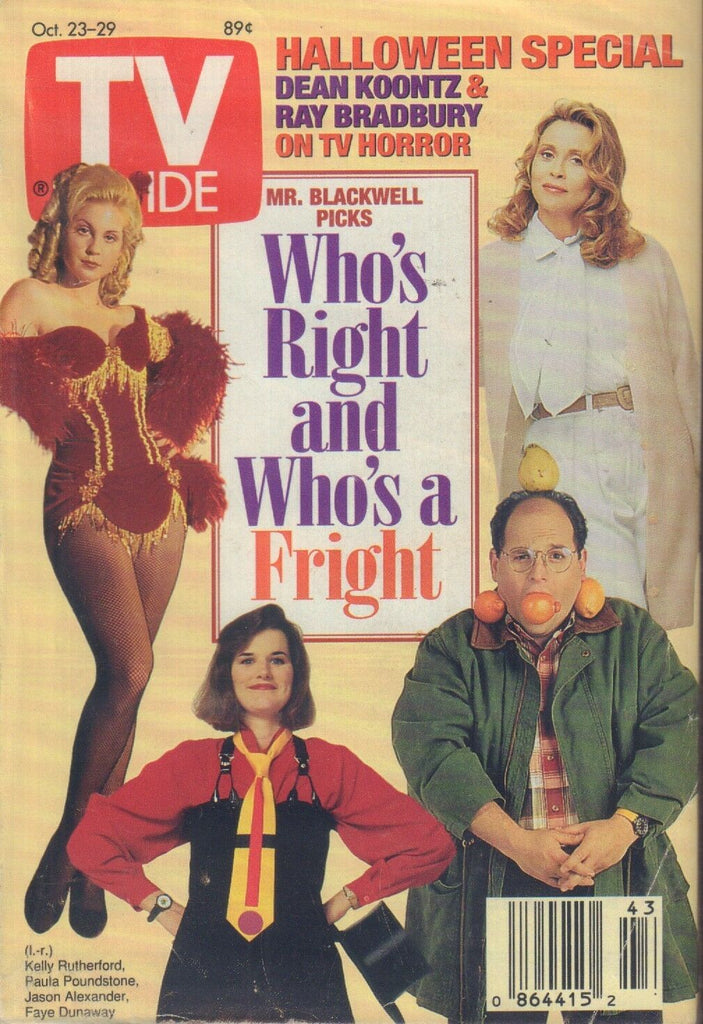 TV Guide Magazine Oct. 23-29 1993 Jason Alexander Faye Dunaway 081617nonjhe