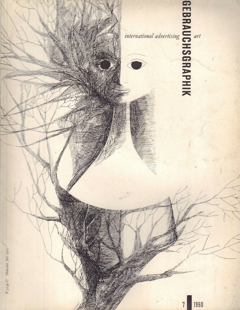 Gebrauchsgraphik German Art Magazine Advertising Art July 1960 032118nonr