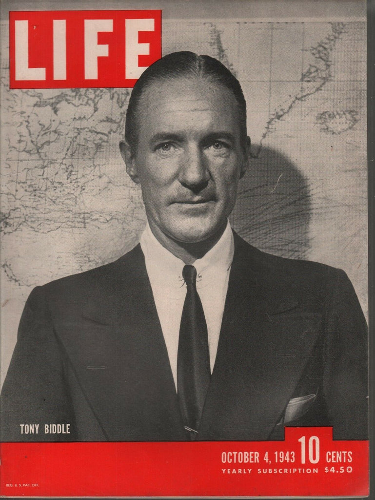 Life Magazine October 4 1943 Tony Biddle Vintage WWII Ads 082119AME