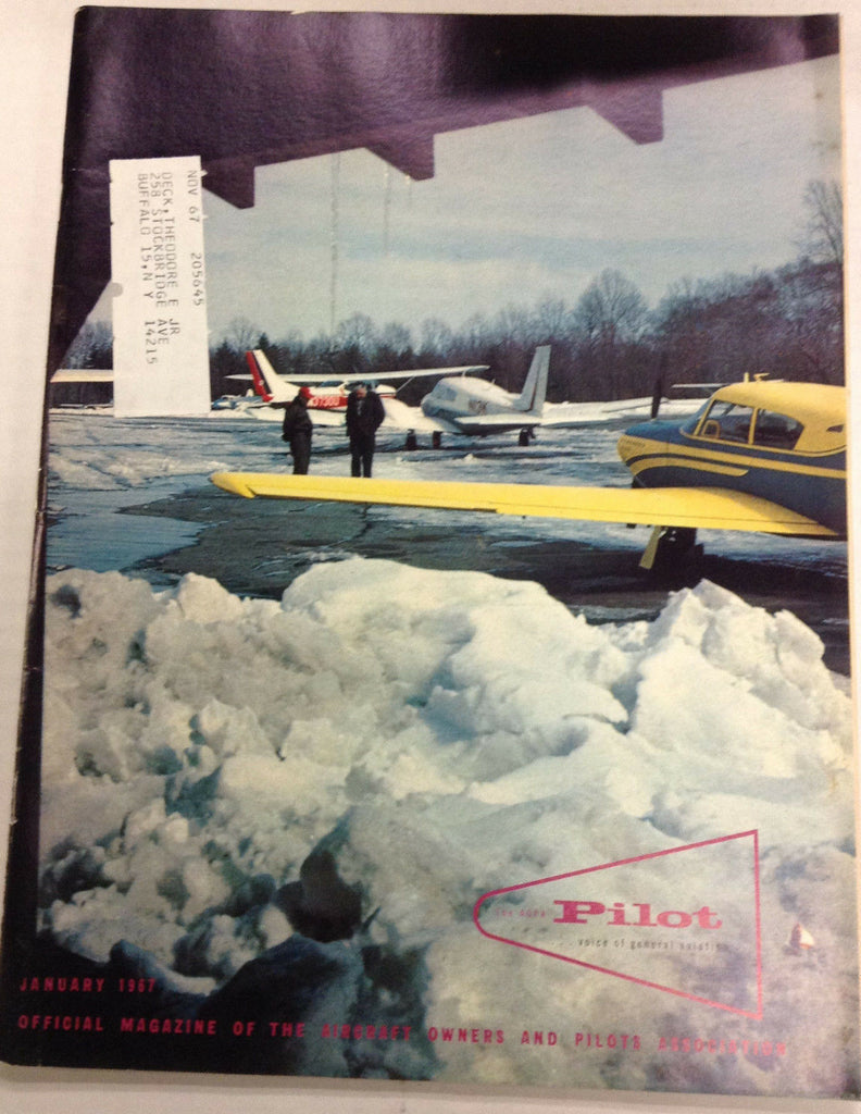 The Aopa Pilot Magazine Opa-Locka Story & Staffer January 1967 120116R