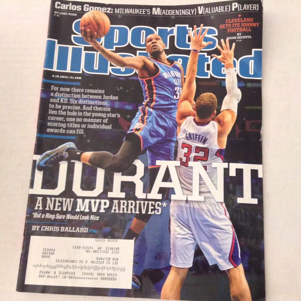 Sports Illustrated Magazine Kevin Durant New MVP May 19, 2014 062017nonrh