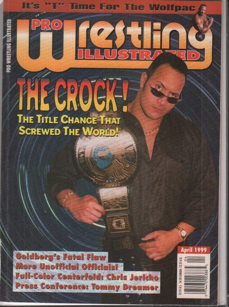 Pro Wrestling Illustrated April 1999 Goldberg The Rock Chris Jericho 020419AME
