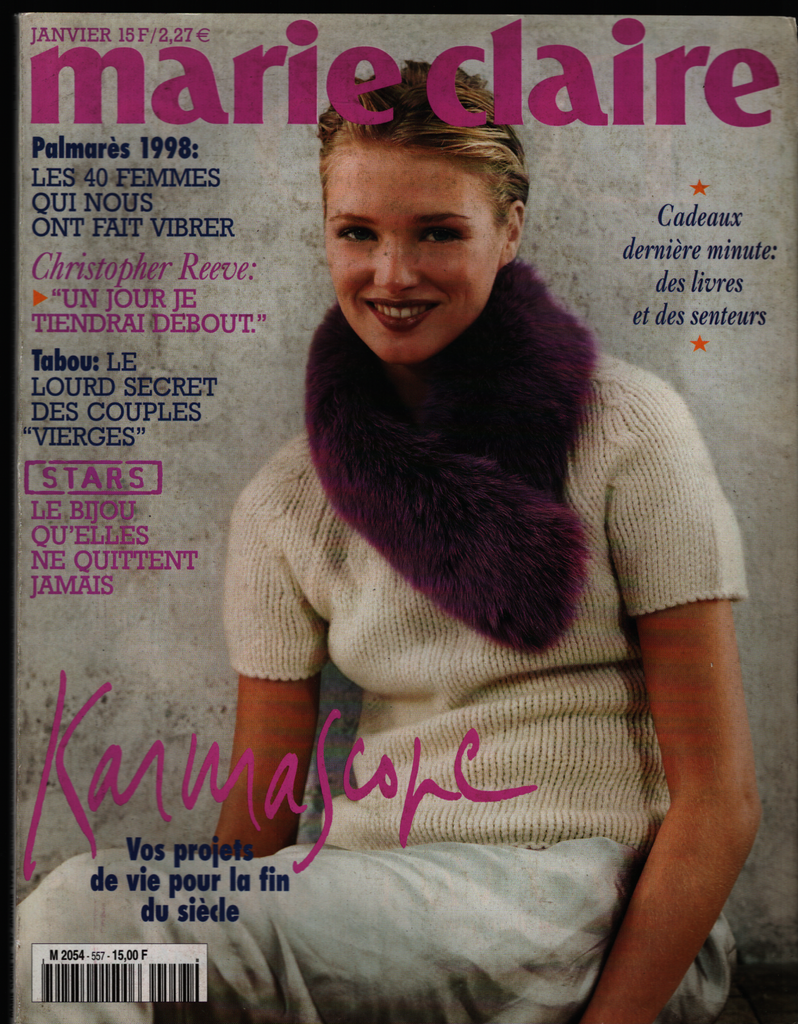 Marie Claire French Fashion Magazine January 1999 Christopher Reeve 021621ame2