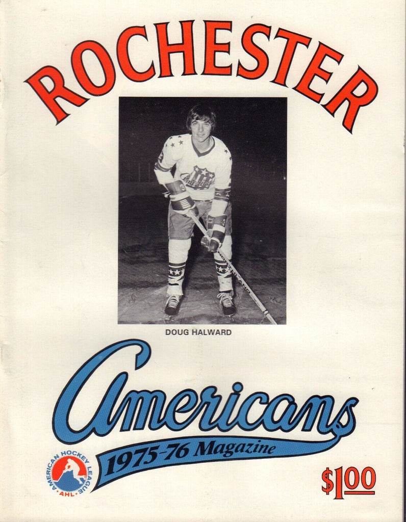 Rochester Americans 1975-76 Program vs. Providence Doug Halward 072917nonjhe