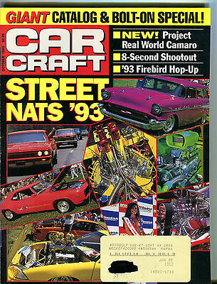 Car Craft Magazine October 1993 Street Nats '93 VGEX 032816jhe