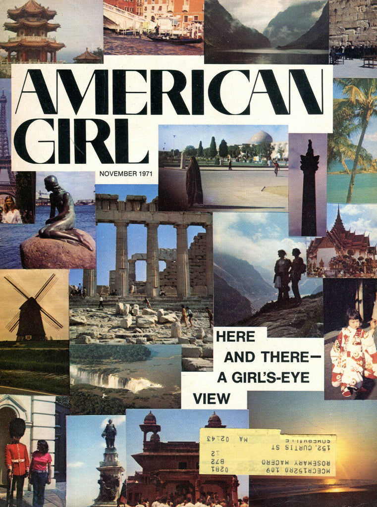 American Girl Magazine November 1971 A Girl's-Eye View EX 082416jhe