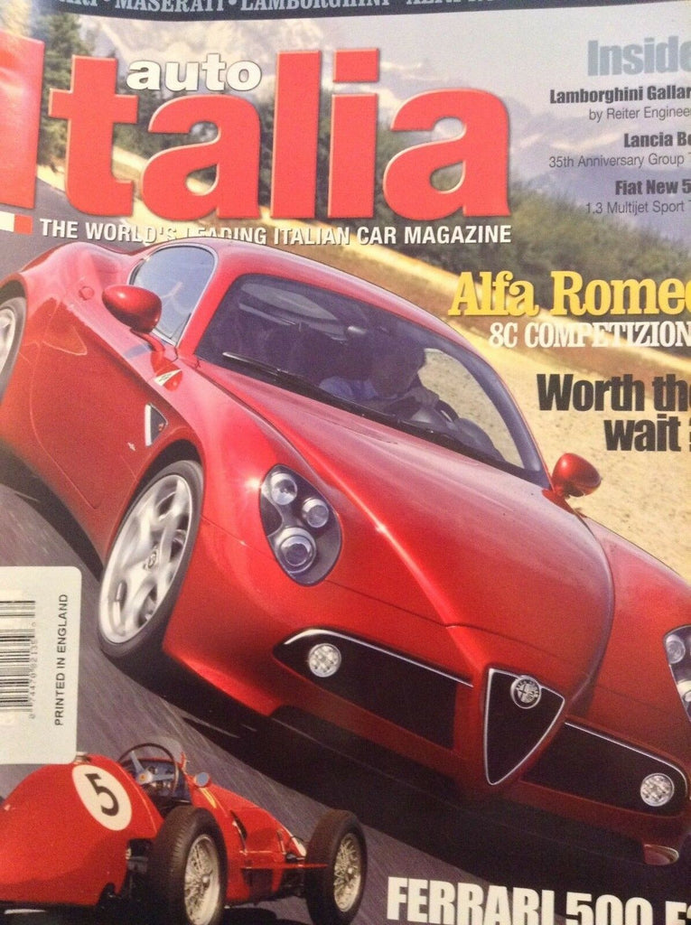 Auto Italia Magazine Alfa Romeo 8C Competitizione Nov/Dec 2007 021018nonrh