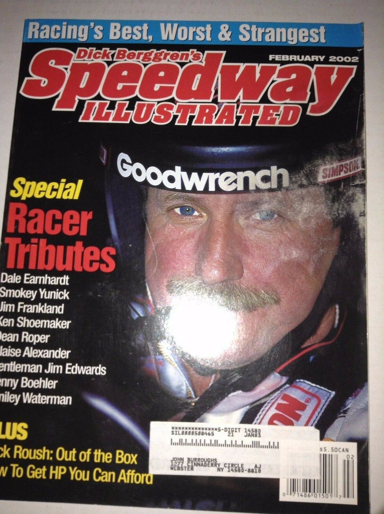 Speedway Illustrated Magazine Dale Earnhardt Tribute February 2002 041317nonrh