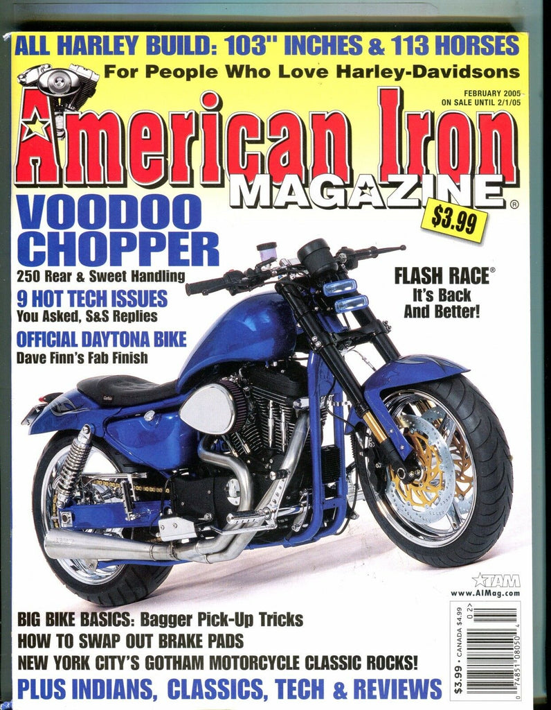 American Iron Magazine February 2005 Dave Finn EX No ML 042817nonjhe