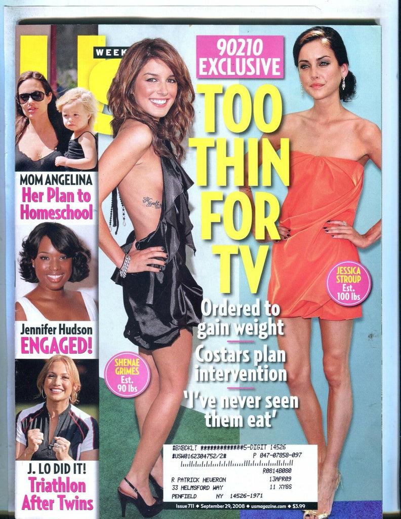 Us Weekly Magazine September 29 2008 Jessica Stroup EX w/ML 050317nonjhe