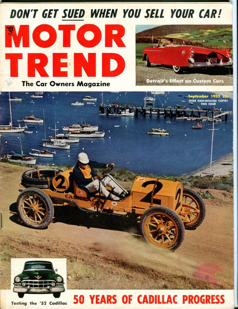 Motor Trend Magazine September 1952 Cadillac VG No ML 052617nonjhe