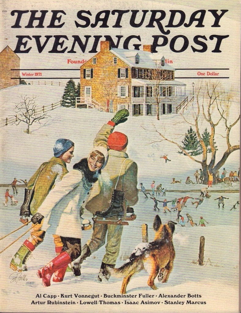 The Saturday Evening Post Winter 1971 Kurt Bonnegut, Isaac Asimov 051017nonDBE2