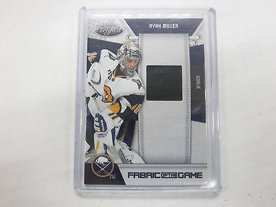 2010 Panini Fabric of the Game Ryan Miller Sabres Game-Used jh1