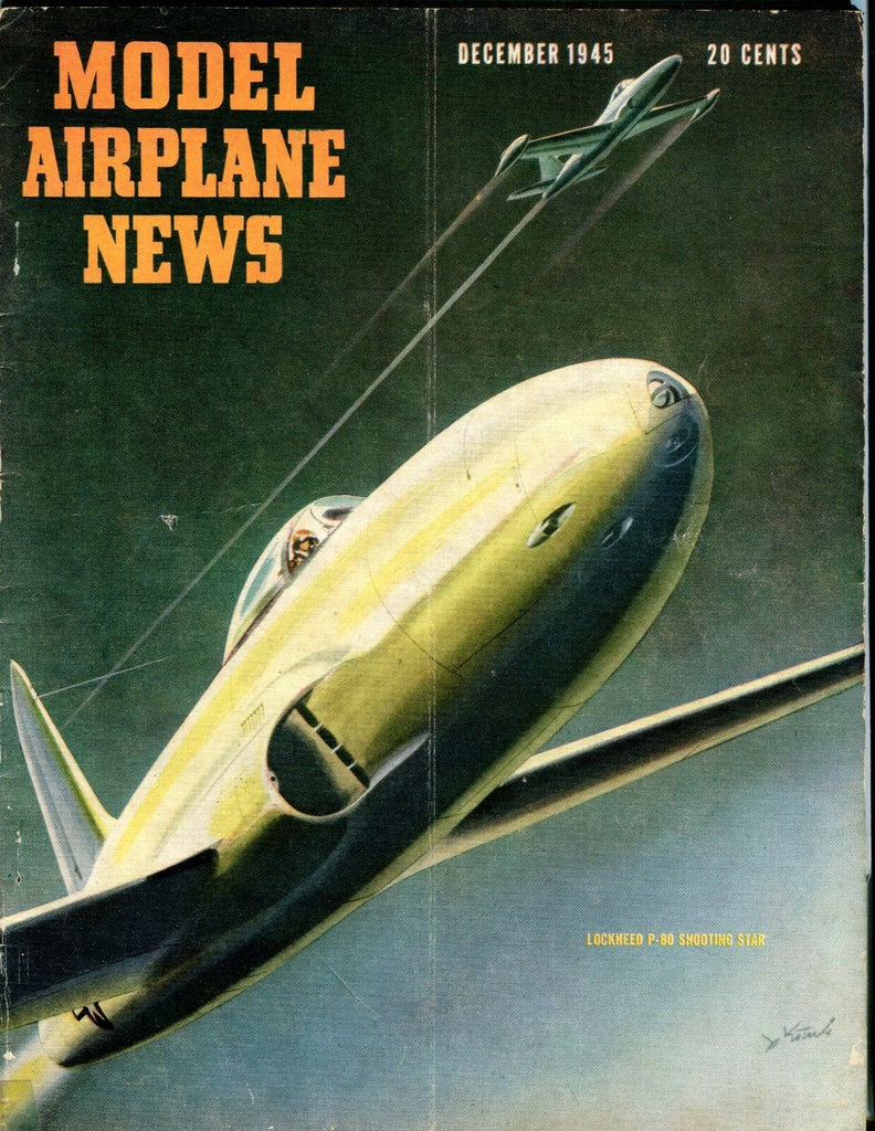 Model Airplane News Magazine December 1945 Lockheed P-80 GD 041317nonjhe