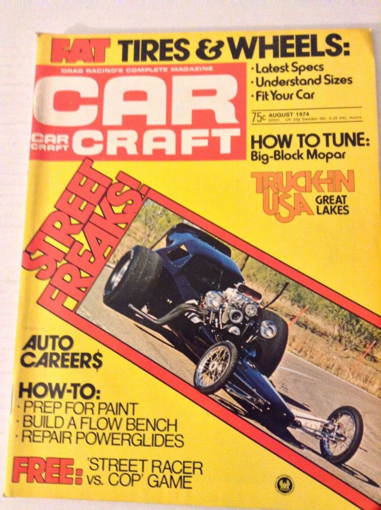 Car Craft Magazine Tires & Wheels Prep For Paint August 1974 051617nonrh
