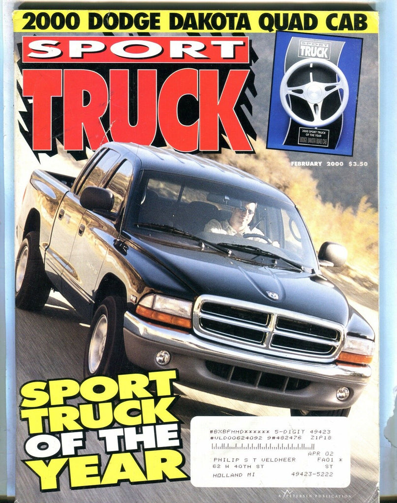 Sport Truck Magazine February 2000 Truck Of The Year EX w/ML 030917nonjhe