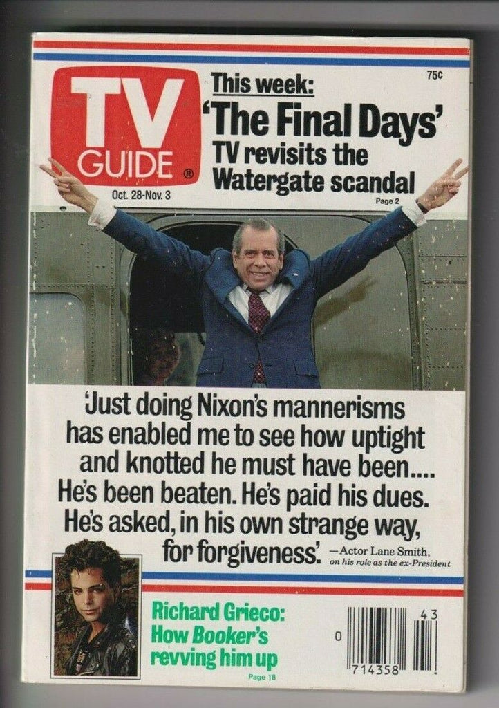 Tv Guide Mag Richard Nixon Mannerisms Oct/Nov 3, 1989 110519nonr