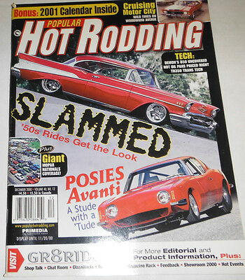 Hot Rodding Magazine Posies Avanti & Motor City December 2000 080814R