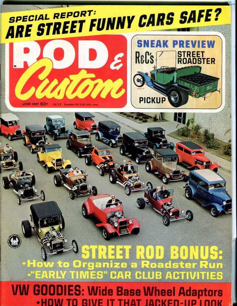 Rod & Custom Magazine June 1967 Street Rod Bonus EX No ML 041217nonjhe