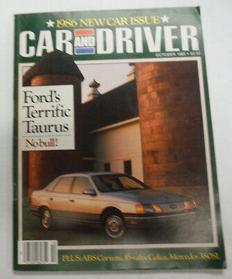 Car And Driver Magazine Ford's Terrific Taurus October 1985 070915R