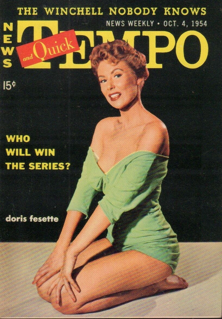 News Tempo & Quick October 4 1954 Doris Fesette Cheesecake Pin Up 091218AME2