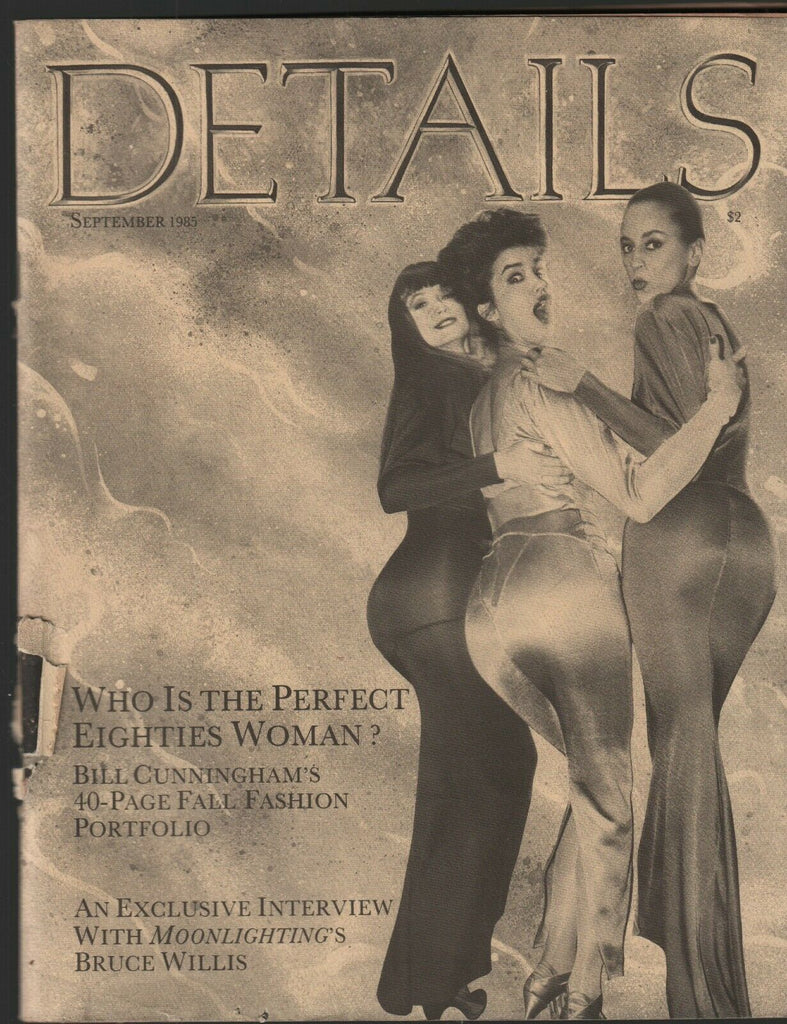 Details NYC Magazine September 1985 Bill Cunningham Bruce Willis 020821ame