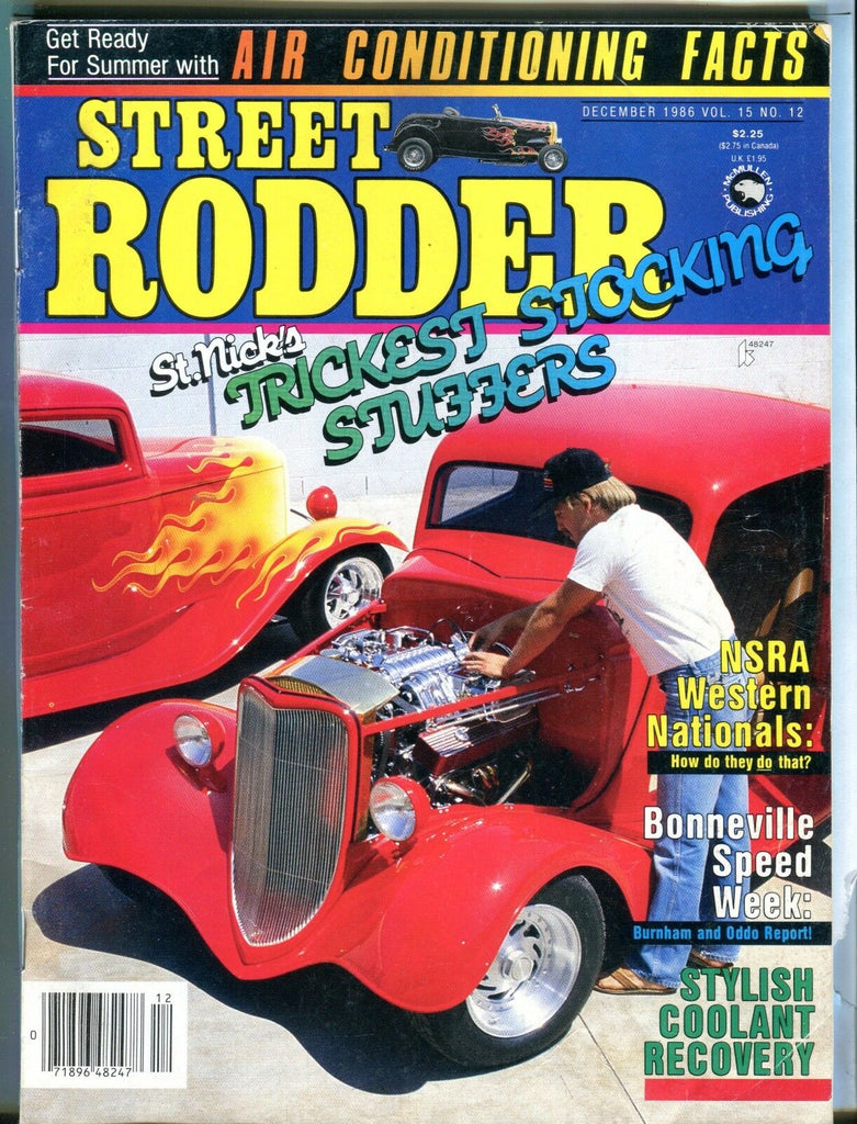 Street Rodder Magazine December 1986 Air Conditioning EX No ML 032017nonjhe