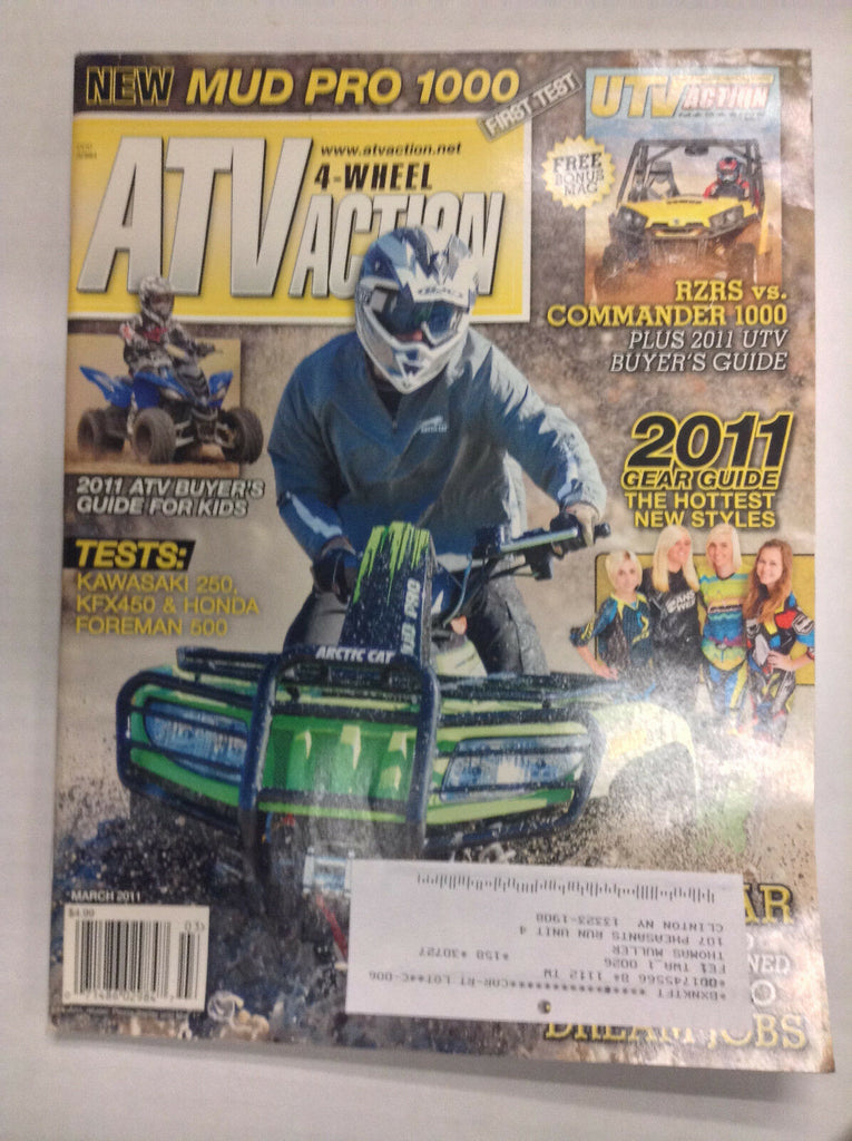 ATV Action Magazine RZRs Vs Commander 1000 March 2011 032617nonR